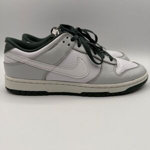 Nike Dunk Low Retro SE Grey White Green Mens Shoes Sneakers Size 10.5 HF2874-001